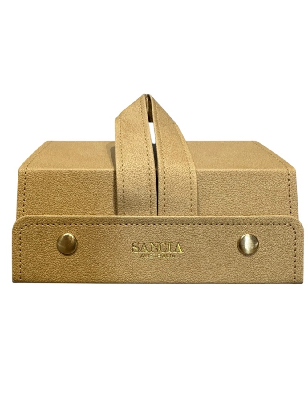 Sancia Australia 3 Compartment Sunglasses Holder Faux Leather New